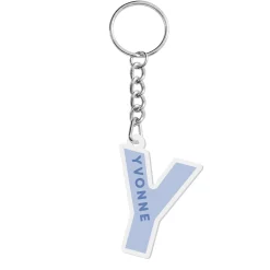 Pastel Initial And Name Acrylic Keychain