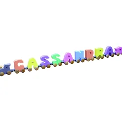 Pastel Wooden Name Train