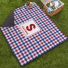 Patriotic Gingham Picnic Blanket