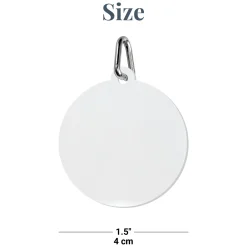 Paw Print Acrylic Pet Tag