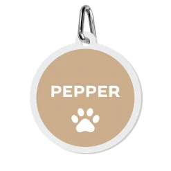 Paw Print Acrylic Pet Tag