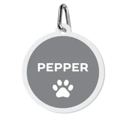 Paw Print Acrylic Pet Tag