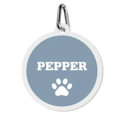 Paw Print Acrylic Pet Tag