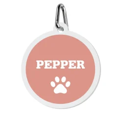 Paw Print Acrylic Pet Tag