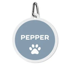 Paw Print Acrylic Pet Tag
