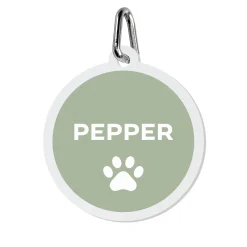 Paw Print Acrylic Pet Tag