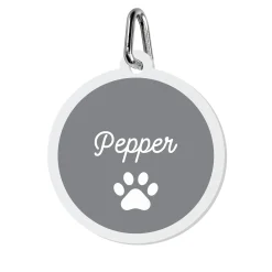 Paw Print Acrylic Pet Tag