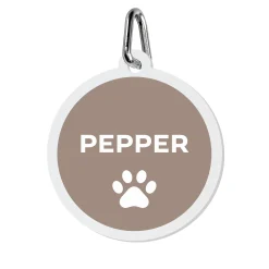 Paw Print Acrylic Pet Tag