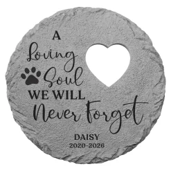 Pawprint Memories Garden Stone