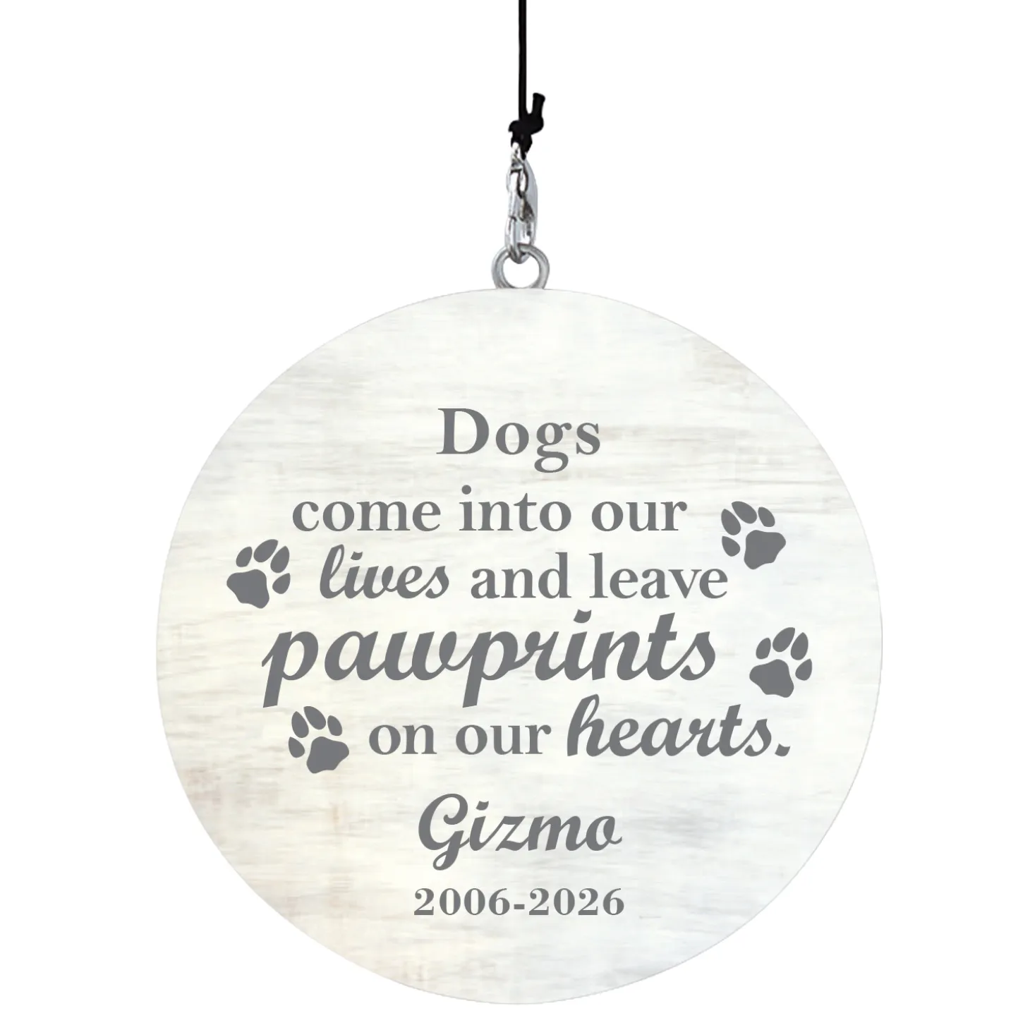 Pawprints in Heaven 30 inch Wind Chime