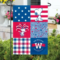 PEANUTS® Americana Multi Square Garden Flag