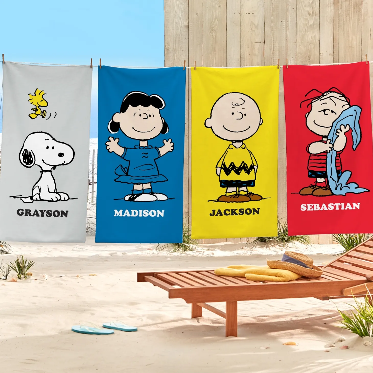 PEANUTS® Character Beach Towel