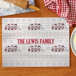 PEANUTS® Classic Caroling Glass Cutting Board