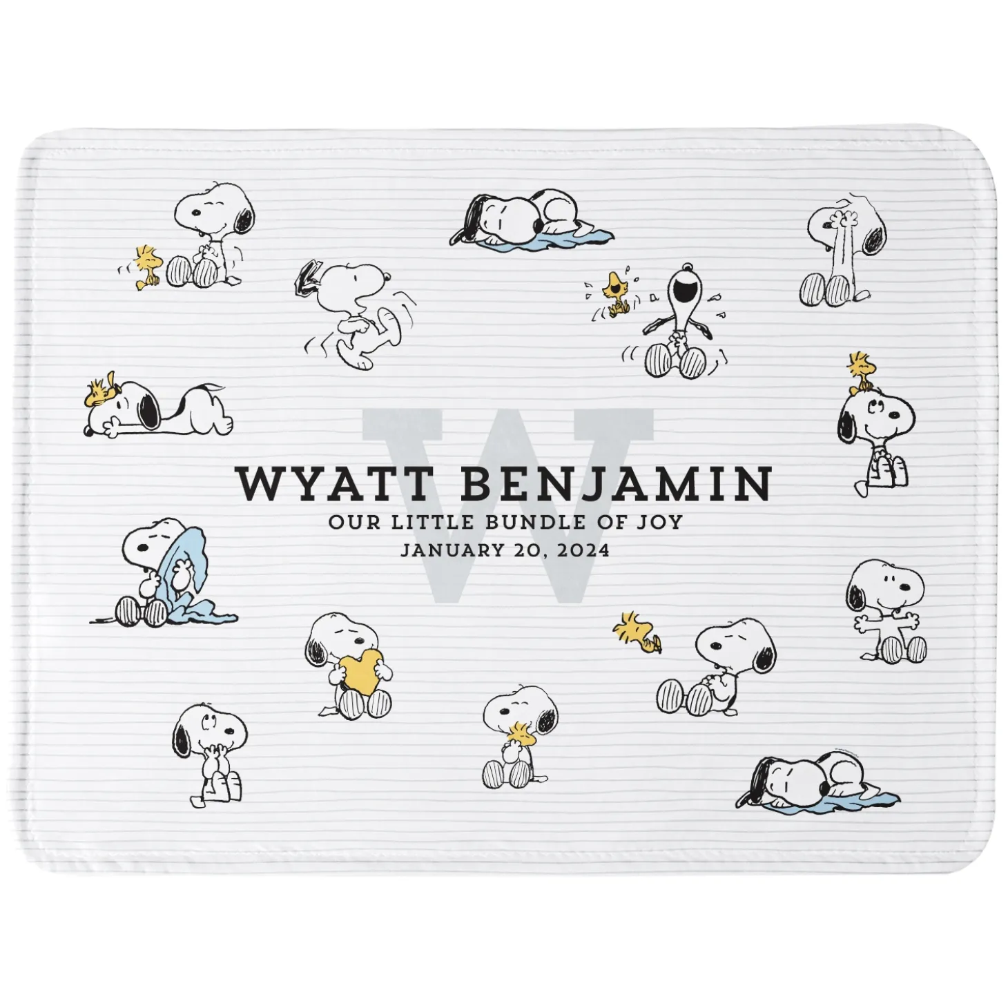 PEANUTS® Fun Faces with Snoopy™ Plush Baby Blanket