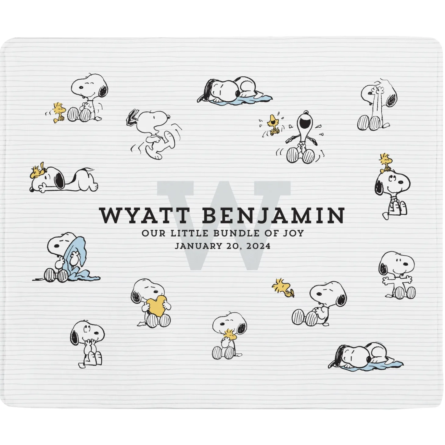 PEANUTS® Fun Faces with Snoopy™ Plush Baby Blanket