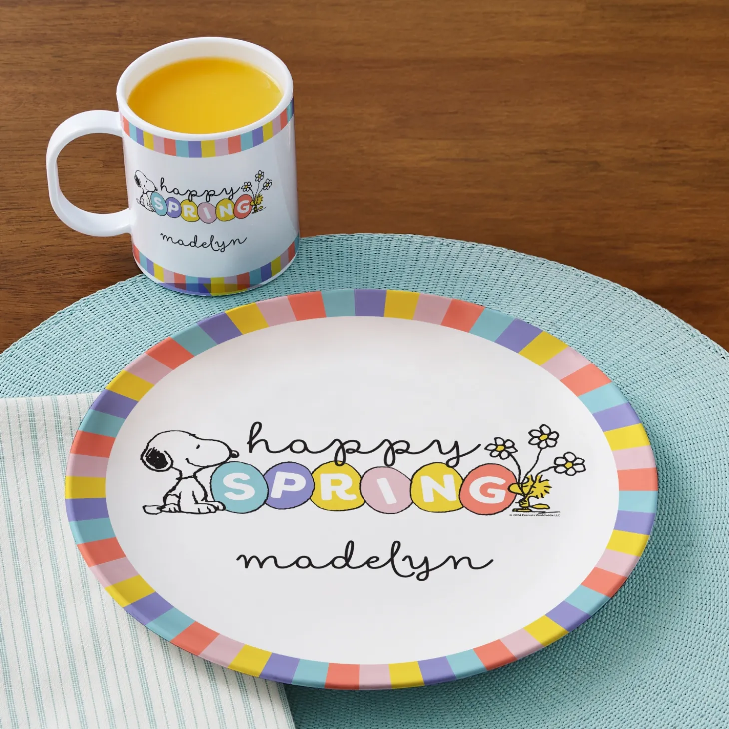 PEANUTS® Happy Spring Personalized Tableware