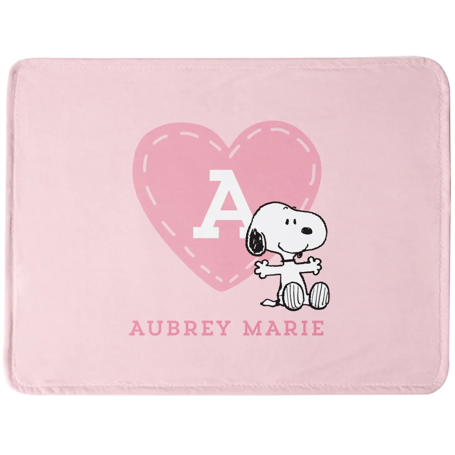 PEANUTS® Love Heart Plush Baby Blanket
