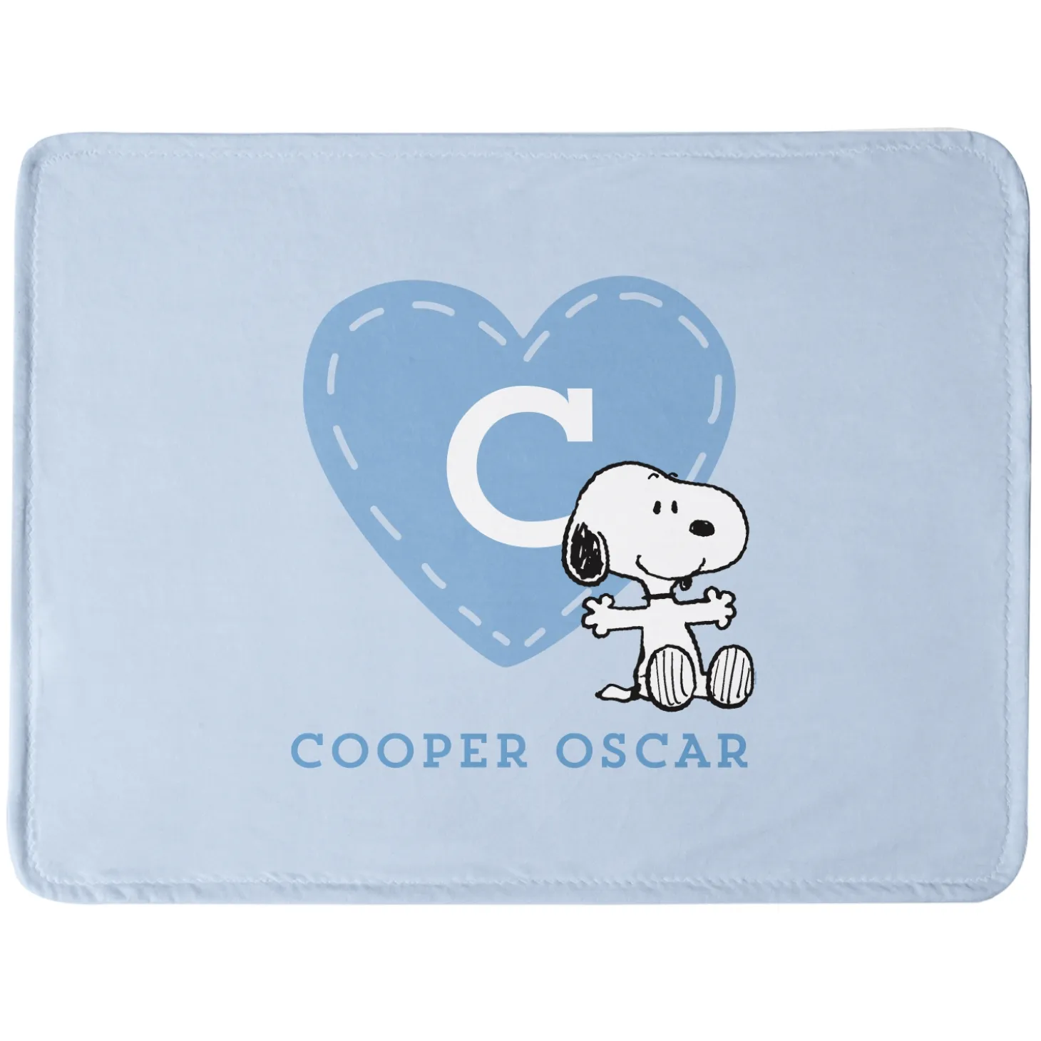 PEANUTS® Love Heart Plush Baby Blanket