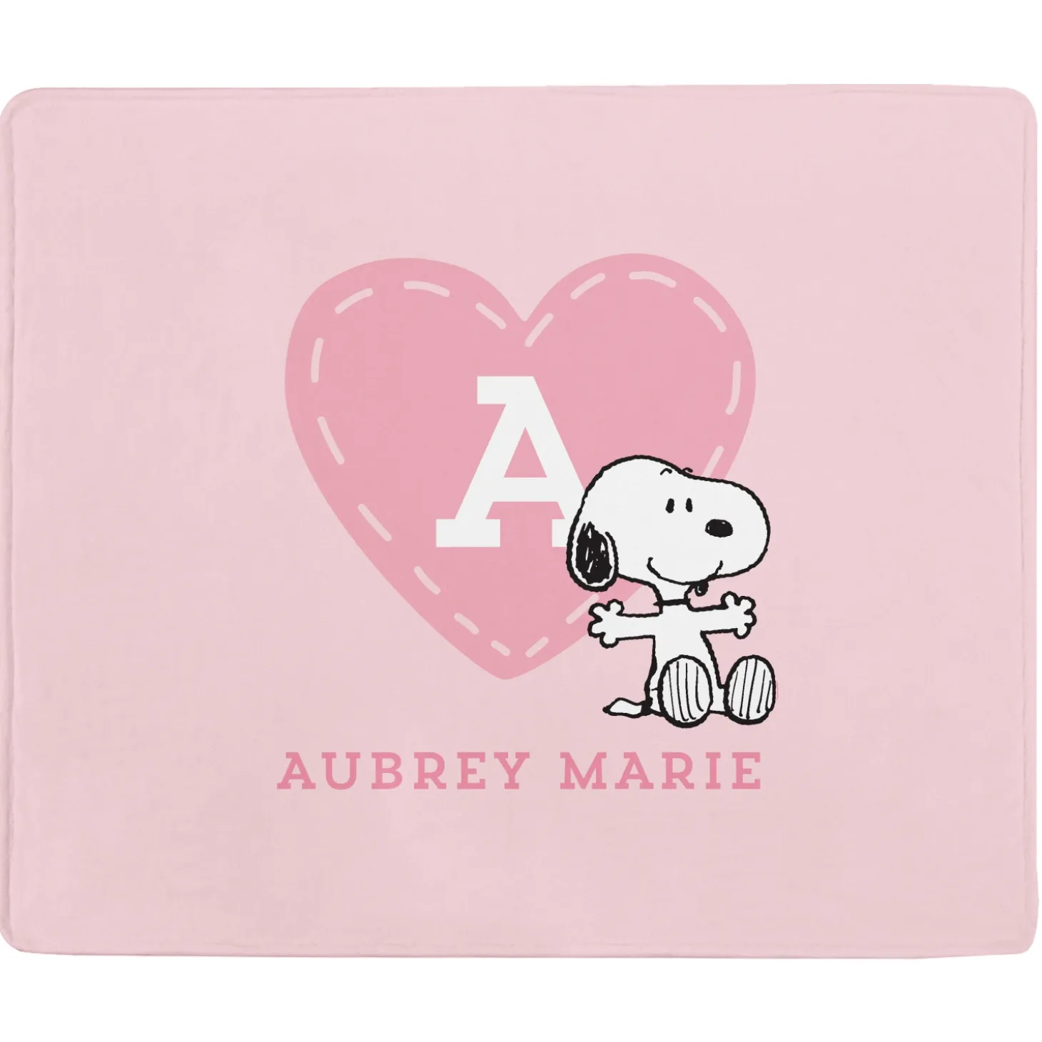 PEANUTS® Love Heart Plush Baby Blanket