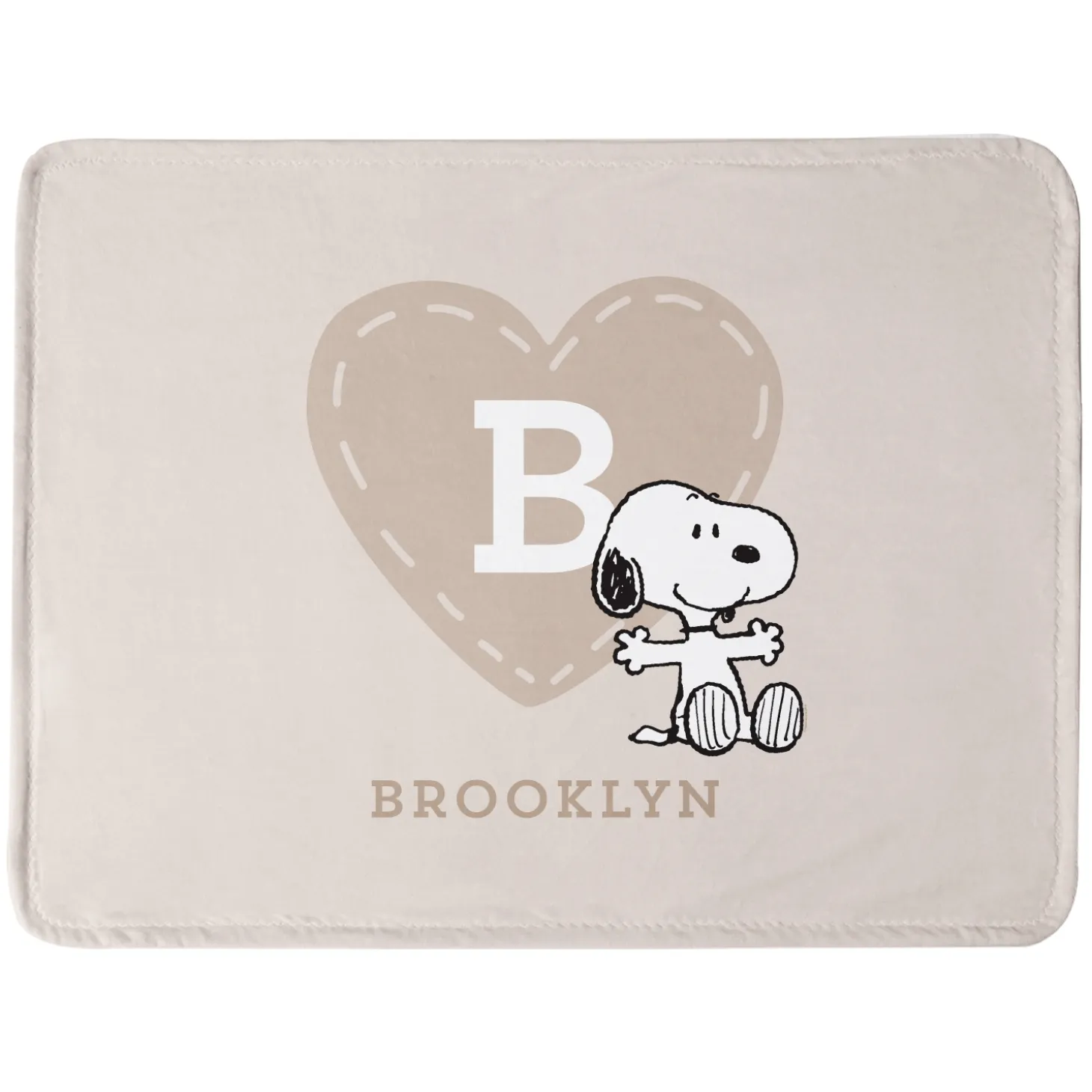 PEANUTS® Love Heart Plush Baby Blanket