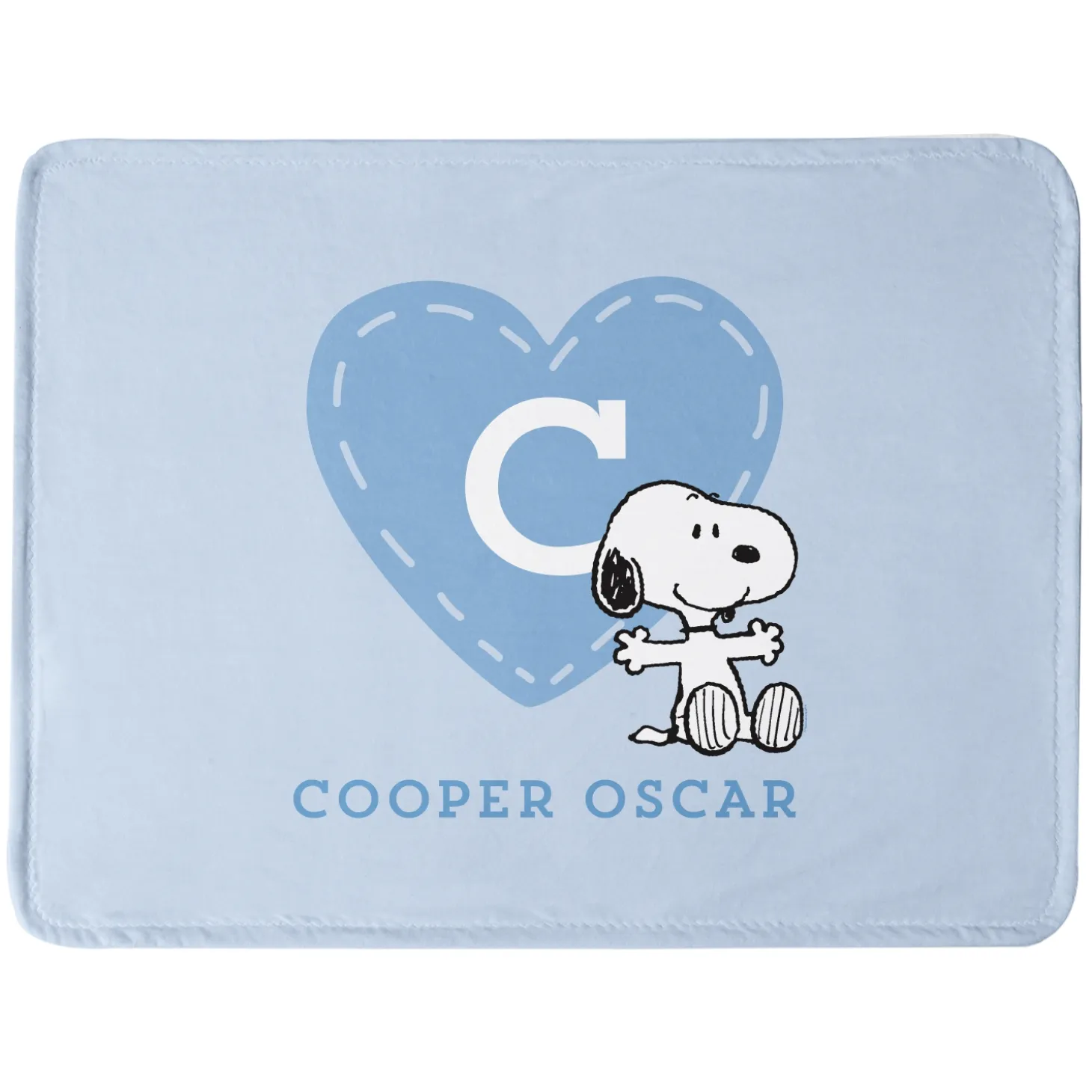 PEANUTS® Love Heart Plush Baby Blanket