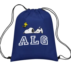 PEANUTS® Snoopy™ & Woodstock Initials Drawstring Bag