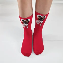 PEANUTS® Valentine's Snoopy™ Heart Initials Photo Socks