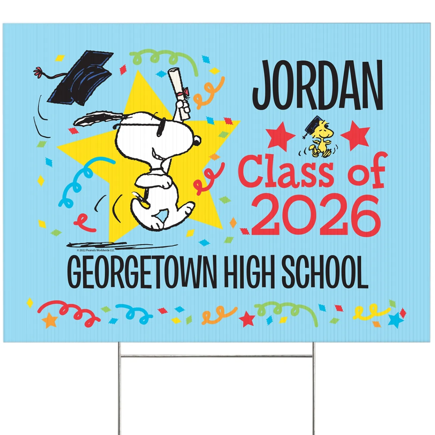 PEANUTS® You Did it Grad! 2-Sided Yard Sign
