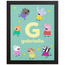Peppa Pig and Friends Initial and Name Canvas