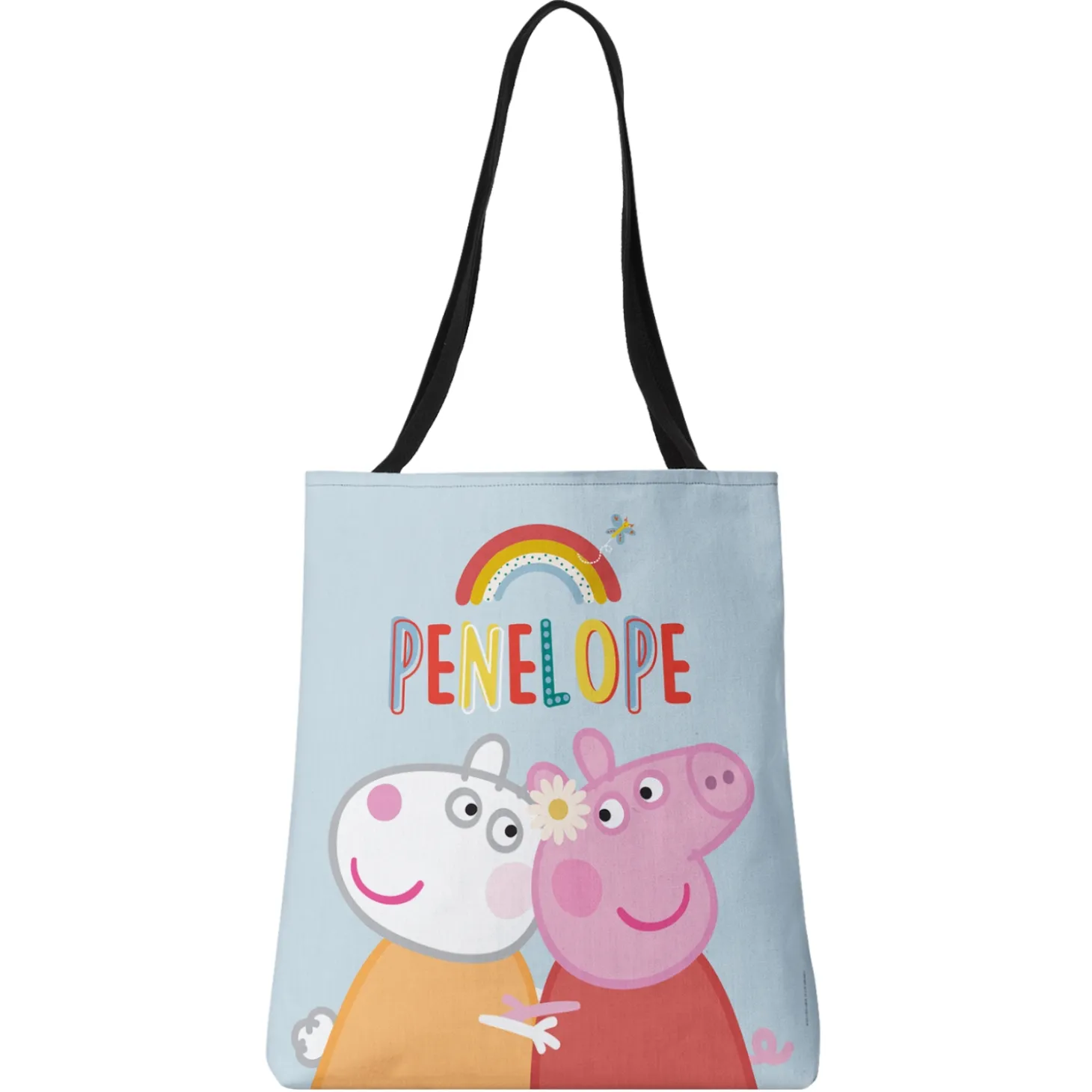 Peppa Pig Blue Rainbow Tote Bag
