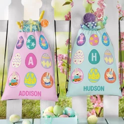 Peppa Pig Easter Eggs Drawstring Bags