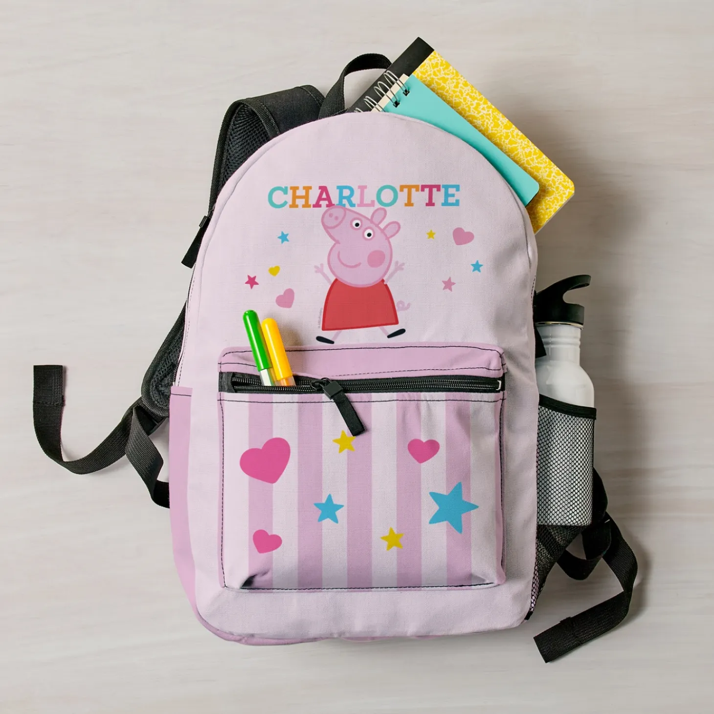 Peppa Pig Hearts and Stars Backpack