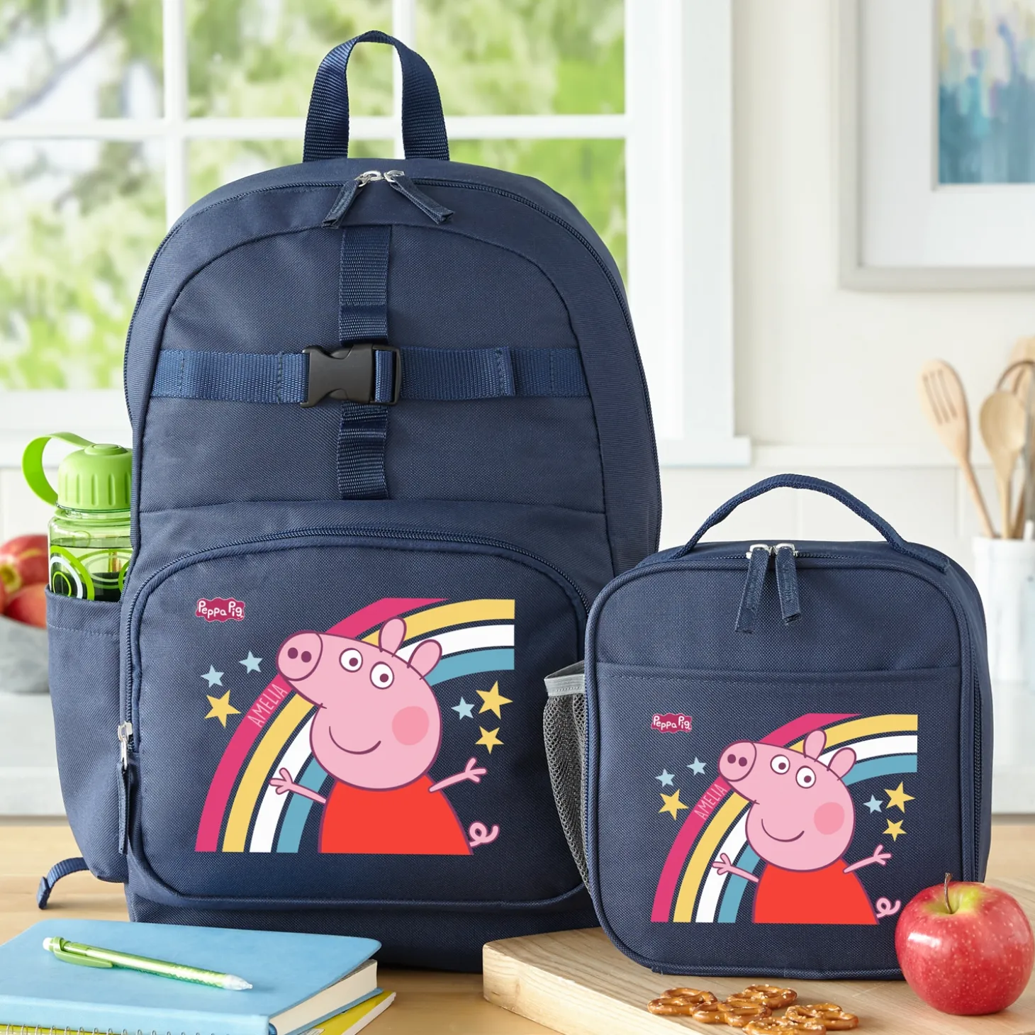 Peppa Pig Rainbow Backpack & Lunch Box