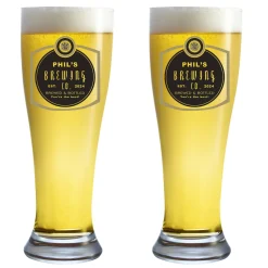 Personalized Barley Beer Glassware