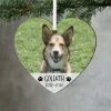 Pet Memorial Photo Heart Ornament