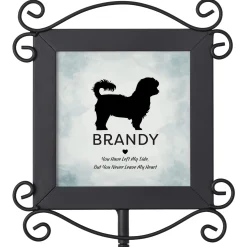 Pet Silhouette Memorial Garden Stake