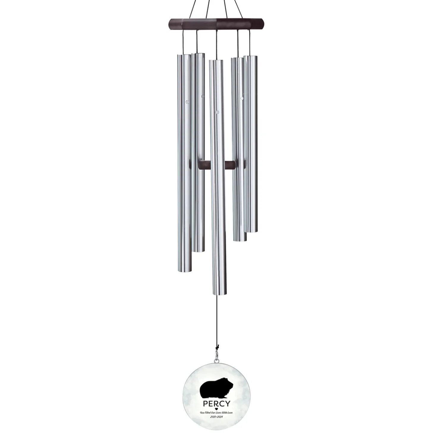 Pet Silhouette Memorial 30" Wind Chime