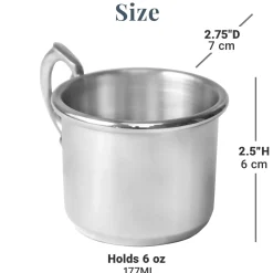 Pewter Keepsake Baby Cup