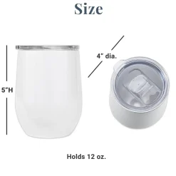 Photo Memory Collage Insulated Wine Tumbler