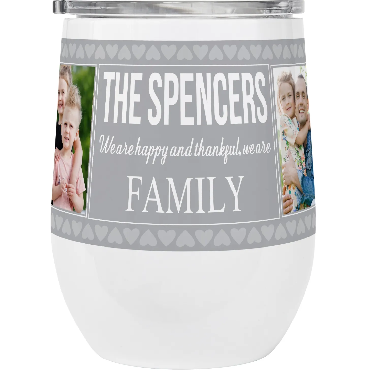 Photo Memory Collage Insulated Wine Tumbler