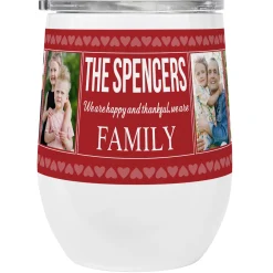 Photo Memory Collage Insulated Wine Tumbler