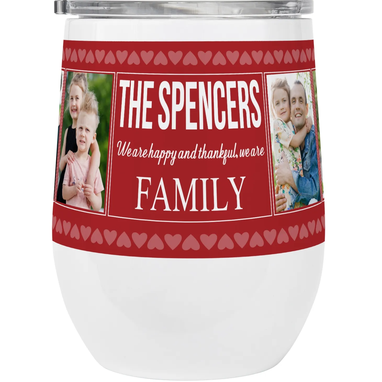 Photo Memory Collage Insulated Wine Tumbler