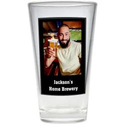 Photo Message Pint Beer Glass
