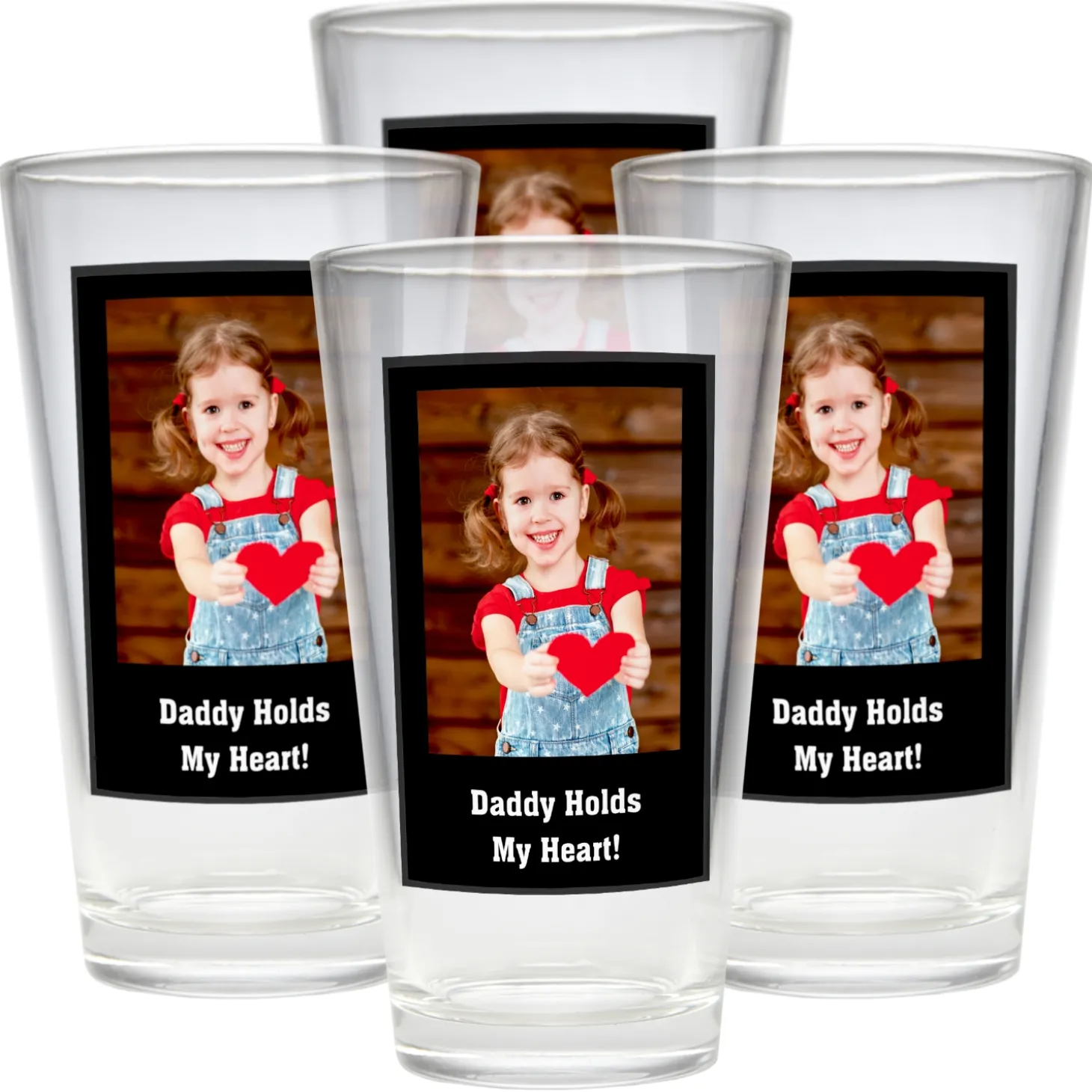 Photo Message Pint Beer Glass