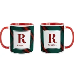 Pick Your Plaid Initial Mug