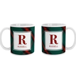 Pick Your Plaid Initial Mug