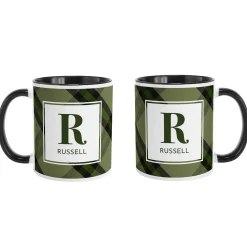 Pick Your Plaid Initial Mug