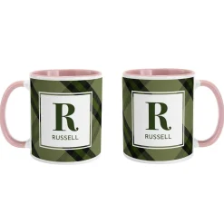 Pick Your Plaid Initial Mug