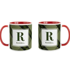 Pick Your Plaid Initial Mug