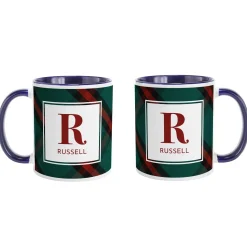 Pick Your Plaid Initial Mug
